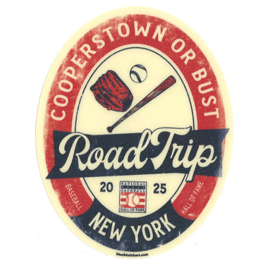 Baseball Hall of Fame 2025 Road Trip Vinyl Decal