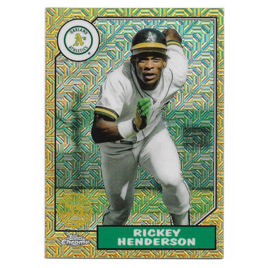 Rickey Henderson 2022 Topps Chrome 35th Anniversary # T87C-42