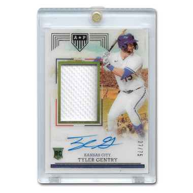 Tyler Gentry Autographed Card 2023 Panini America's Pastime Rookie Materials # 109