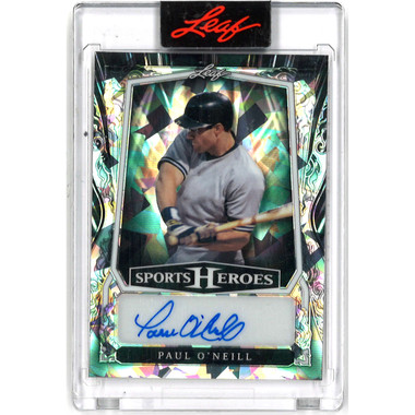 Paul O'Neill Autographed Card 2025 Leaf Sports Heroes Silver # BA-PO1 Ltd Ed of 35