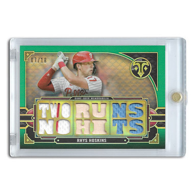 Rhys Hoskins 2022 Topps Triple Threads Relic # TRR-RH2 Ltd Ed of 18