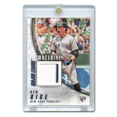 Ben Rice 2025 Topps Major League Material Relic # MLM-BR Rookie Card