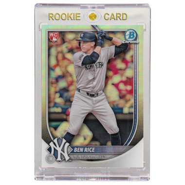 Ben Rice New York Yankees 2025 Bowman Chrome Red Rookie Logo Refractor # 85 Rookie Card