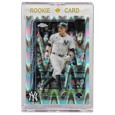 Ben Rice New York Yankees 2025 Topps Chrome Raywave Refractor # 139 Rookie Card
