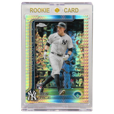 Ben Rice New York Yankees 2025 Topps Chrome Prism Refractor # 139 Rookie Card