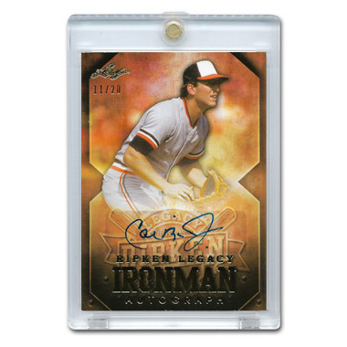 Cal Ripken Jr. Autographed Card 2014 Leaf Legacy Iron Man # IM-20