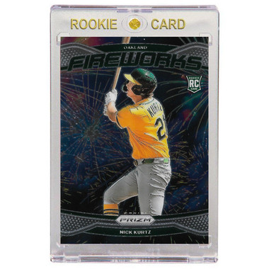 Nick Kurtz Oakland Athletics 2025 Panini Prizm Fireworks # 23 Rookie Card