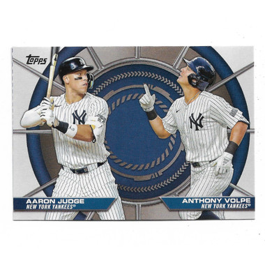 Aaron Judge and Anthony Volpe 2025 Topps Dynamic Duos # 4