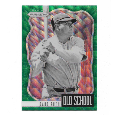 Babe Ruth 2021 Panini Prizm Old School Green # 1