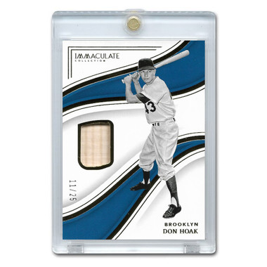 Don Hoake 2023 Panini Immaculate Memorabilia # 91 Ltd Ed of 25