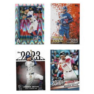 Mookie Betts Lot of 4 Different Insert Cards (Lot B)