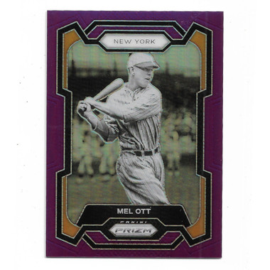 Mel Ott 2024 Panini Prizm Purple Holo # 117 Ltd Ed of 99