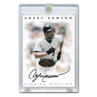 Andre Dawson Autographed Card 1996 Leaf Signature Gold