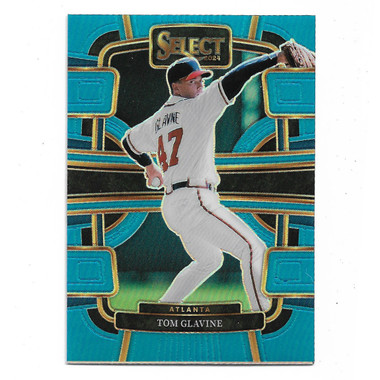 Tom Glavine 2024 Panini Select Blue # 40 Ltd Ed of 199