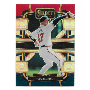 Tom Glavine 2024 Panini Select Red, White and Blue Holo # 40