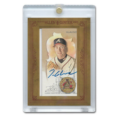 Tom Glavine Autographed Card 2023 Topps Allen & Ginter Framed Mini # MA-TG