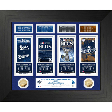 Los Angeles Dodgers 2025 Deluxe Road to the World Series Gold Coin 22" x 18" Photo Mint Ltd Ed of 1,000