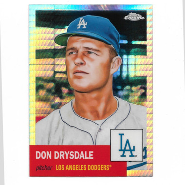 Don Drysdale 2022 Topps Chrome Platinum Anniversary Prism Refractor # 335