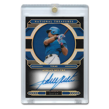 Adrian Beltré Autographed Card 2020 Panini National Treasures Midnight Signature # MS-AB Ltd Ed of 10
