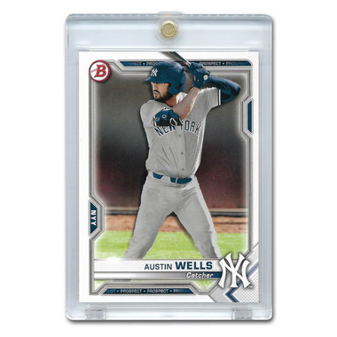 Austin Wells 2021 Bowman Prospects # BP-47 Pre-Rookie Card