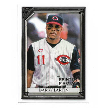 Barry Larkin 2021 Topps Gallery Printer Proof # 89