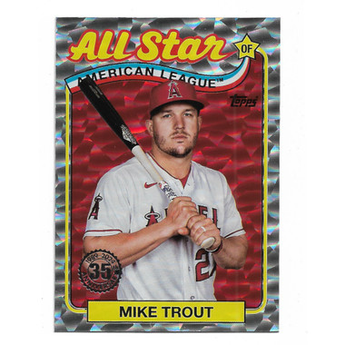 Mike Trout 2024 Topps '89 All-Star Silver Foilboard # 89ASB-50