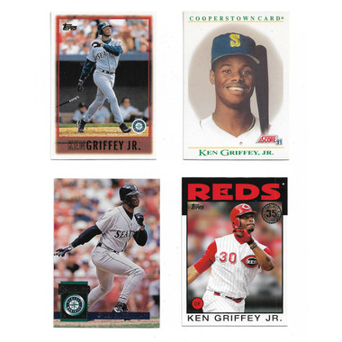 Ken Griffey Jr. Lot of 4 Different Base Set Cards (Lot B)