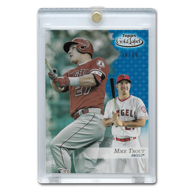 Mike Trout 2017 Topps Gold Label Blue # 25 Ltd Ed of 99