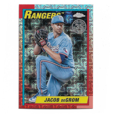 Jacob DeGrom 2025 Topps Series Two 35th 1990 Silver Pack Chrome # T90C-142