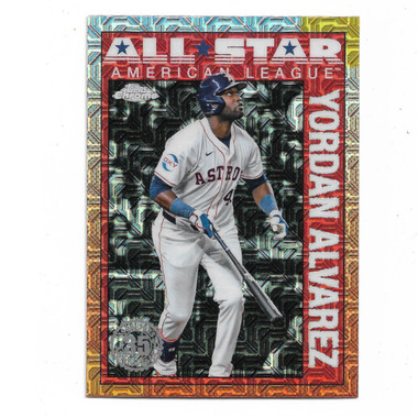 Yordan Alvarez 2025 Topps Chrome 35th Anniversary Mojo All-Star # 90ASC-37