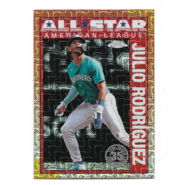 Julio Rodriguez 2025 Topps Chrome 35th Anniversary Mojo All-Star # 90ASC-48
