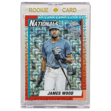 James Wood Washington Nationals 2025 Topps Chrome Update 35th Anniversary # U90C-30 Rookie Card