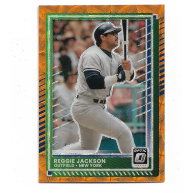Reggie Jackson 2025 Donruss Optic Orange Velocity # 75 Ltd Ed of 79