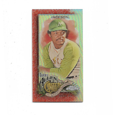 Reggie Jackson 2022 Topps Allen & Ginter Mini Chrome Orange Refractor # 5 Ltd Ed of 25