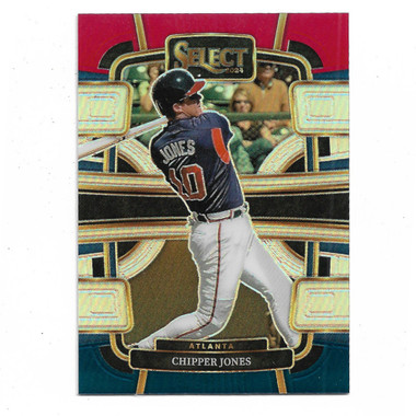 Chipper Jones 2022 Panini Select Red, White and Blue Holo # 24