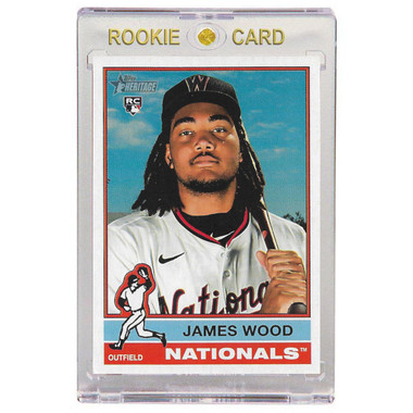 James Wood Washington Nationals 2025 Topps Hreitage # 231 Rookie Card