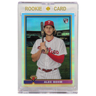 Alec Bohm Philadelphia Phillies 2021 Bowman '91 Bowman Refractor #91BAB Rookie Card