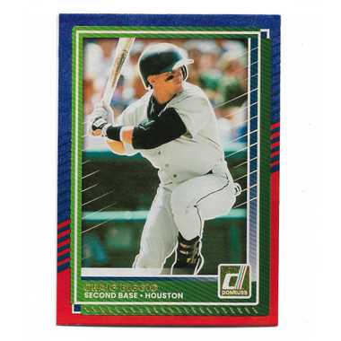 Craig Biggio 2025 Donruss Red & Blue Holo # 85