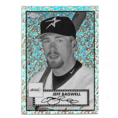 Jeff Bagwell 2021 Topps Chrome Platinum Anniversary Black & White Mini Diamond # 517