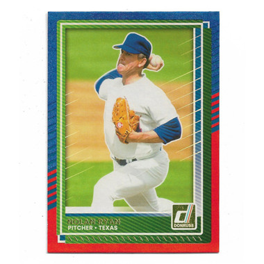 Nolan Ryan 2025 Donruss Red & Blue Holo # 44