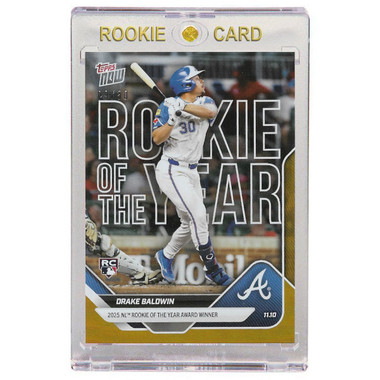 Drake Baldwin Atlanta Braves 2025 Topps Now Rookie of the Year Gold # OS-1 Rookie Card Ltd Ed of 50