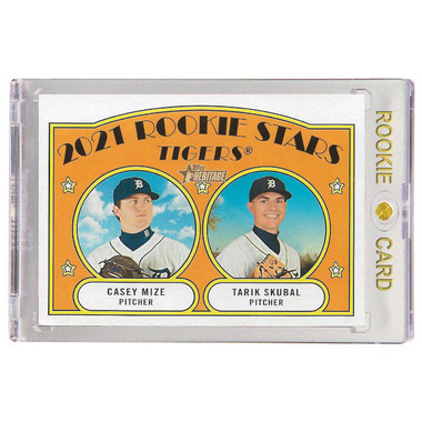 Tarik Skubal Detroit Tigers 2021 Topps Heritage # 253 Rookie Card