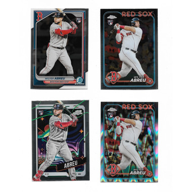 Wilyer Abreu Boston Red Sox Lot of 4 Different Rookie Cards
