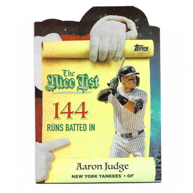 Aaron Judge 2025 Topps Holiday Nice List # 6