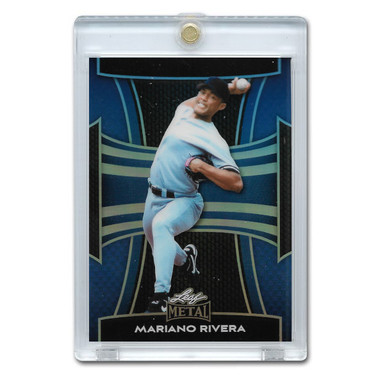 Mariano Rivera 2025 Leaf Metal Prismatic Blue # 131 Ltd Ed of 49