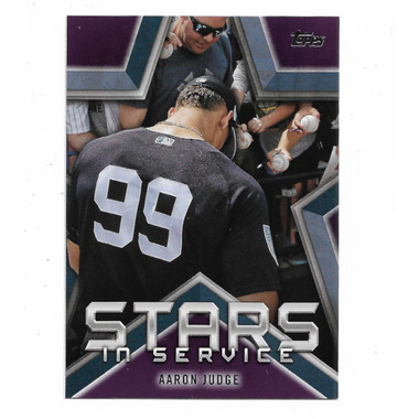 Aaron Judge 2021 Topps Stars in Service # 3