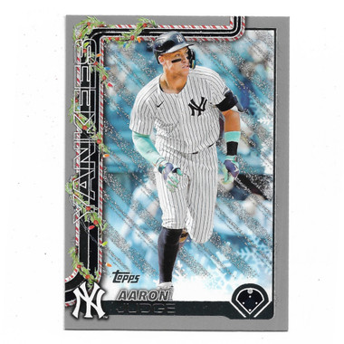 Aaron Judge 2025 Topps Holiday Silver Glitter # 161