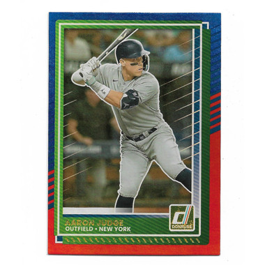 Aaron Judge 2025 Donruss Red & Blue Holo # 50