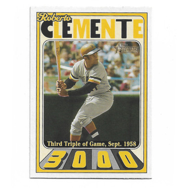 Roberto Clemente 2021 Topps Heritage Clemente 3000 # C3K3