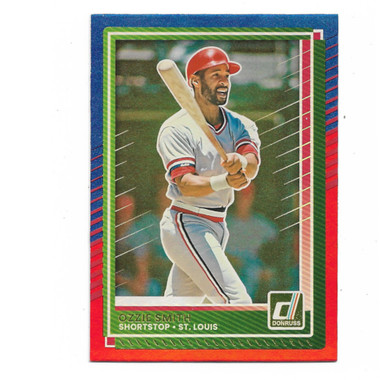 Ozzie Smith 2025 Donruss Red & Blue Holo # 3